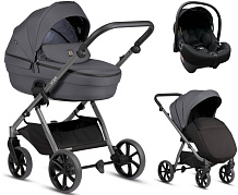Детская коляска Tutis Uno 6 Plus Essential collection 3 в 1 с автокреслом Elo Lux EduSky Black 1602169 Antracite с сумкой