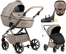 Детская коляска Tutis Uno 6 Plus Essential collection 4 в 1 с автокреслом Beno Beige и базой 1602172 Taupe