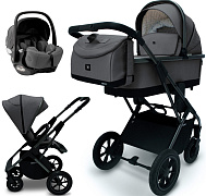 Коляска 3 в 1 Sweet Baby Ricci Air + автокресло Premier Grey Steel Grey (Air)