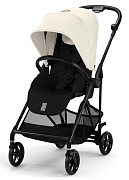 Прогулочная коляска Cybex Melio Carbon New Canvas White с дождевиком