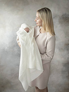 Плед НаследникЪ Выжанова Утренняя роса р. 95х95 НВ-МТ-002 экрю