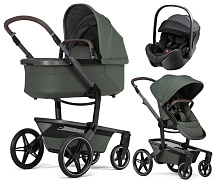 Детская коляска 3 в 1 Joolz Day 5 и автокресло Britax Roemer Baby-Safe Pro Style Carbon Black без адаптеров Forest Green