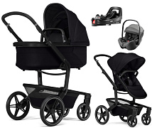 Детская коляска 4 в 1 Joolz Day 5 и автокресло Britax Roemer Baby-Safe Pro Style Mineral Grey без адаптеров и база Vario Base 5Z Space Black