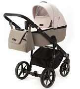 Детская коляска Adamex Nola 3 в 1 N-PS160 (БЕЖ + Т.БЕЖ. КОЖА)