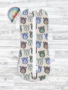 Пелёнка-кокон Mjolk Мишки Гризли 56