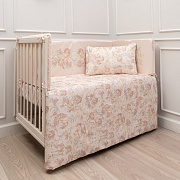 Комплект в кровать Lappetti Волшебные грезы для прямоугольной кроватки 6 пр. розовый