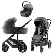 Коляска 3 в 1 Britax Roemer Smile 5Z Style и автокресло Baby-Safe PRO Style Mineral Grey Mineral Grey