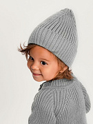 Шапочка вязаная AmaroBaby Pure Love Tot, демисезонная серый 46