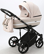 Детская коляска Adamex Rimini 3 в 1 RI80-TIP СВ.БЕЖЕВО-РОЗОВ+СВ.БЕЖ.КОЖА+БЕЛ.ОТДЕЛКА