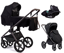 Детская коляска Peppy Monaco Thermo 3 в 1 с автокреслом Verona Black Black