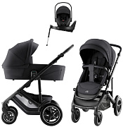 Коляска 4 в 1 Britax Roemer Smile 5Z Style и автокресло Baby-Safe PRO LUX Onyx Black + Vario Base 5Z Carbon Black