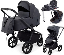 Детская коляска Rant Flex Forma 4 в 1 RA124 с автокреслом Miro Brown и базой Graphite графит