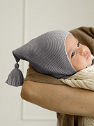 Шапочка вязаная AmaroBaby Pure Love Sweet серый 40