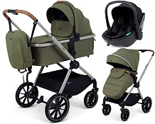 Детская коляска Rant Moss Prime 3 в 1 с автокреслом Miro Black Green