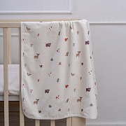 Пеленка Lappetti Лес непромокаемая ПН02 бежевый