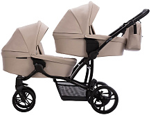 Детская коляска для двойни Bebetto 42 Pro 2 в 1 22 бежевый