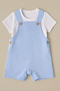 Футболка и песочник Little Star 265005 (ЧЗ-мз) белый/голубой 68