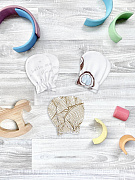 Рукавички-антицарапки Mjolk Кокосы, Пальмы, Привет мама сет из 3х пар