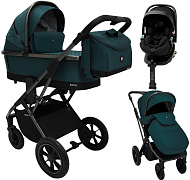 Коляска 4 в 1 Sweet Baby Rocco Air + автокресло Premier Plus Black Green (Air)