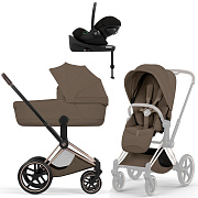 Коляска Cybex Priam V Rosegold Style Cloud G3 Magic Black Base G3 4 в 1 Coconut Brown