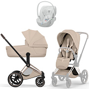 Коляска Cybex Priam V Rosegold Style Cloud T Urban Mobility White 3 в 1 Cozy Beige