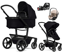 Детская коляска 4 в 1 Joolz Day 5 и автокресло Britax Roemer Baby-Safe Pro Style Teak и база Vario Base 5Z Space Black