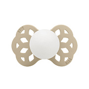 Пустышка силиконовая ночная Bibs Infinity Glow Anatomical, 0+ 421257 Vanilla