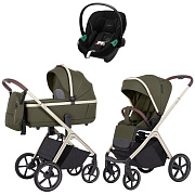 Коляска Carrello Vector CRL-6550 и автокресло Cybex Aton S2 Moon Black 3 в 1 Deep Green