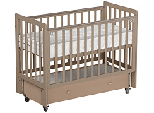 Кроватка Antemi Classic Sleep с маятником и ящиком НИК 22к Капучино