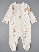 Комбинезон на кнопках Little Star Мишка индеец 30032 (ЧЗ-мз) крем 68