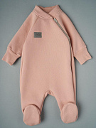 Комбинезон Little Star со стойкой футер c начёсом 0214 (ЧЗ-мз) светло-розовый 74