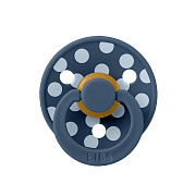 Пустышка латексная Bibs Studio Colour - Polka, 0+ мес. 10034280 Steel Blue/Baby Blue