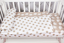 Комплект в кроватку AmaroBaby Baby Boom 3 предмета пряники/коричневый