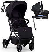 Прогулочная коляска Sweet Baby Aura Plus Basic SBL + автокресло Elegante Plus с базой i-Size ISOFIX DK780 Black