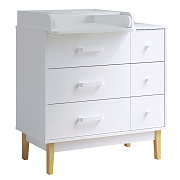 Комод Pituso Kids Vintage Premium ЛДСП 6 ящиков Белый аляска