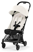 Прогулочная коляска Cybex Coya Off White с дождевиком и бампером/Matt Black 522005617