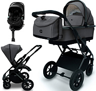 Коляска 3 в 1 Sweet Baby Ricci Air + автокресло Premier Plus Black Steel Grey (Air)