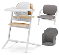Стульчик для кормления Cybex Lemo 4 в 1 с мягкими чехлами Comfort Inlay Sand White/Suede Grey