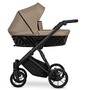 Детская коляска Peppy Fleur 2 в 1 03 Песочная ткань, черная рама