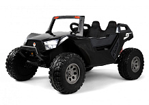 Детский электромобиль RiverToys A707AA LUX 4WD черный карбон