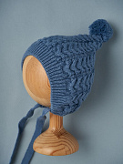 Шапочка вязаная Little Star Коса Гномик 80124 (нк) индиго 38