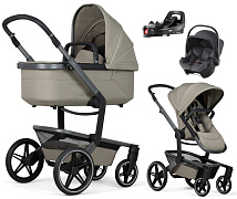 Детская коляска 4 в 1 Joolz Day 5 и автокресло Baby-Safe Core Midnight Grey и база Vario Base 5Z без адаптеров Sage Green