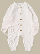 Комбинезон, чепчик, носочки Little Star 80378 (ЧЗ-мз) крем натуральный 56