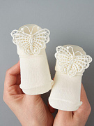 Носочки трикотажные Little Star 00055 (ЧЗ-мз) баттерфляй, крем, 8 см