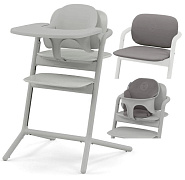 Стульчик для кормления Cybex Lemo 4 в 1 с мягкими чехлами Comfort Inlay Suede Grey/Suede Grey