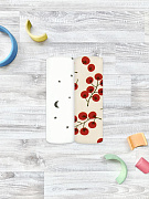 Пелёнки Mjolk трикотажные 2 шт 120х85 см Cherry Tomatoes/Ночное небо