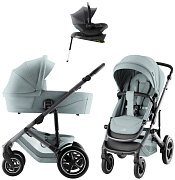 Коляска 4 в 1 Britax Roemer Smile 5Z Style и автокресло Baby-Safe Core Midnight Grey + база Baby-Safe Core Harbor Blue