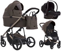 Детская коляска Bebetto Loren Sand 3 в 1 с автокреслом Avionaut Cosmo 03 т.бежевый