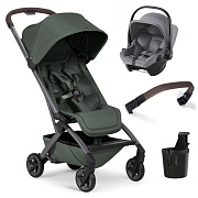 Прогулочная коляска Joolz Aer 2 SE и автокресло Baby-Safe Core Frost Grey Forest green