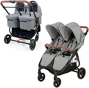 Детская коляска для двойни Valco baby Snap Duo Trend 2 в 1 Серый (Grey Marle)